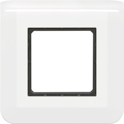 Plaque support Legrand - Mosaïc - Fixation à griffes - 2 modules - Couleur : Blanc
