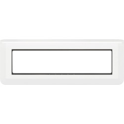 Plaque support - Legrand - Mosaïc - Montage horizontal - Blanc - Nombre de postes : 4 postes