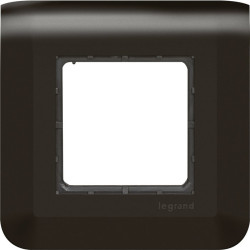 Plaque support Legrand - Mosaïc - Fixation à vis - 2 modules - Couleur : Noir