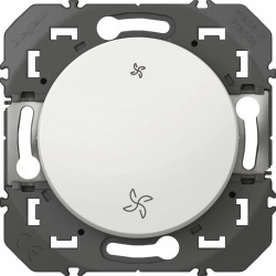 Commande de ventilation mécanique VMC composable Dooxie Legrand - Blanc - 10A - Nombre de postes : 1 poste