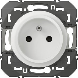 Prise de courant 2P+T composable  faible profondeur Dooxie Legrand -Blanc - 16A - Tension : 230 V