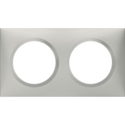 Plaque Dooxie aluminium - Nombre de postes : 2 postes - Couleur : Gris