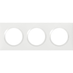 Plaque  Dooxie blanc - Nombre de postes : 3 postes