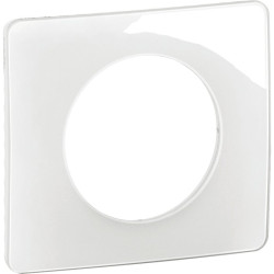 Plaque 1 poste - Legrand - Céliane - Coloris blanc - Nombre de modules : 2 modules