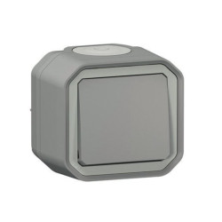 Va et vient en saille - 10A - Plexo - Legrand - complet - Gris