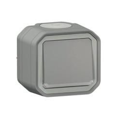 Va et vient lumineux en saille - 10A - Plexo - Legrand - complet -  Gris