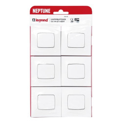 Lot 6 va-et-vient Legrand - Neptune - Nombre de postes : 1 poste