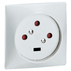 Prise 20 A - 80 x 80 mm Legrand - A encastrer - 3P+T - Nombre de postes : 1 poste - Nombre de prise : 1 prise