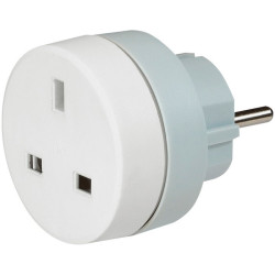 Adaptateur standard Britannique - Legrand - Tension : 230 V - Couleur : Blanc