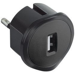 Chargeur USB encombrement réduit - 1.5A - Tension : 5 V - Couleur : Incolore/transparent