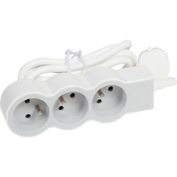 Bloc multiprise extra-plat Legrand - 3 x 2P+T - 16A - Tension : 230 V - Nombre de prise : 3 prises