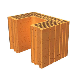 Brique Poteau Monomur d'épaisseur 37 cm 250x375x249 - 60 Unités / Palettes