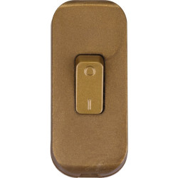 Interrupteur de fil souple 2 A Legrand - Vieil or