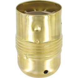 Douille E27 acier laitonné Legrand - Sans bague - 150W