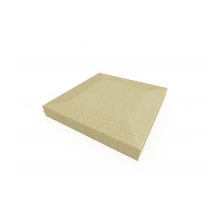 Chapeau de pilier à pan coupé - béton teinte sable - 50x50 cm