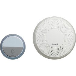 Kit carillon et sonnette - Confort - Legrand - Sans fil - 15 mélodies - Alimentation par piles - Blanc - 75dB