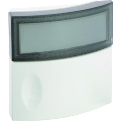 Sonnette ou bouton-poussoir d'appel lumineux 24V Salsa avec porte-étiquette - LEGRAND - Couleur : Blanc