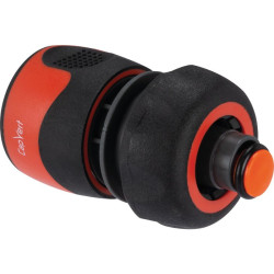 Raccord rapide Maxiflow gros débit d'arrosage avec stop  Capvert - Bi-matière - Diamètre 19 mm