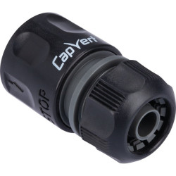 Raccord rapide stop d'arrosage - Connect - Capvert - Brochable - 1Pc - Diamètre intérieur du tuyau : 13-15 mm