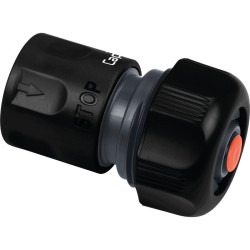 Raccord rapide stop d'arrosage - Connect - Capvert - Brochable - 1Pc - Diamètre intérieur du tuyau : 19 mm