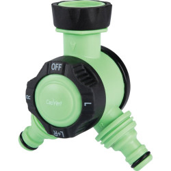 Sélecteur 2 voies bi-matière Capvert - Filetage mâle : 3/4" (20 x 27) - Filetage femelle : 3/4" (20 x 27)