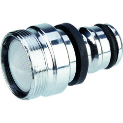 Nez de robinet brise-jet - Capvert - Laiton nickelé - Mâle - 1Pc