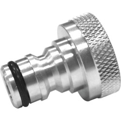 Nez de robinet - Capvert - Laiton nickelé - Brochable - 1Pc - Filetage femelle : 3/4" (20 x 27)
