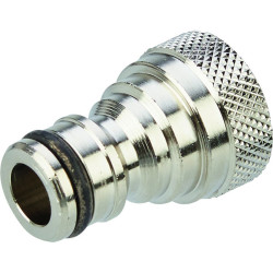 Nez de robinet - Capvert - Laiton nickelé - 1Pc - Filetage femelle : 1/2" (15 x 21)