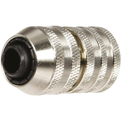 Raccord d'arrosage rapide - Capvert - Laiton nickelé - 1Pc - Diamètre intérieur du tuyau : 19 mm