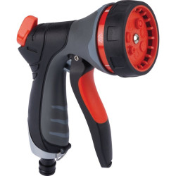 Pistolet d'arrosage Idéo  à pomme tri matière Capvert - 7 positions - Jet réglable : Oui