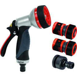 Kit d'arrosage avec terminal - Lock - Capvert - 4 pièces - Jet réglable : Oui