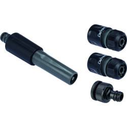 Kit d'arrosage ABS - Connect - Capvert - 4 pièces - Jet réglable : Oui