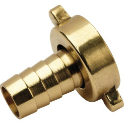 Nez de robinet - Capvert - Laiton cannelé - Brochable - Filetage femelle : 3/4" (20 x 27)
