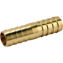 Jonction droite - Capvert - Laiton cannelé - 1Pc - Diamètre intérieur du tuyau : 15 mm