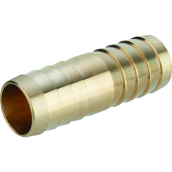 Jonction droite - Capvert - Laiton cannelé - 1Pc - Diamètre intérieur du tuyau : 19 mm