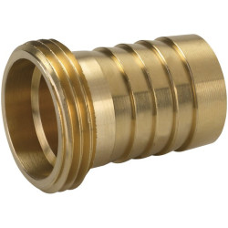Raccord d'arrosage mâle - Capvert - Laiton cannelé - Filetage mâle : 1/2" (15 x 21)