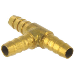 Té de dérivation - Capvert - Laiton cannelé - 1Pc - Diamètre intérieur du tuyau : 12 mm