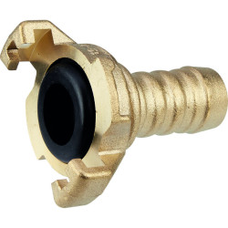 Raccord d'arrosage cannelé - Capvert - Laiton express - Brochable - 1Pc - Diamètre intérieur du tuyau : 19 mm