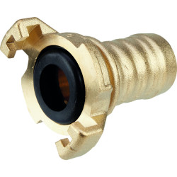 Raccord d'arrosage cannelé - Capvert - Laiton express - Brochable - 1Pc - Diamètre intérieur du tuyau : 25 mm