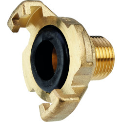 Raccord d'arrosage mâle - Capvert - Laiton express - Brochable - 1Pc - Filetage mâle : 1/2" (15 x 21)