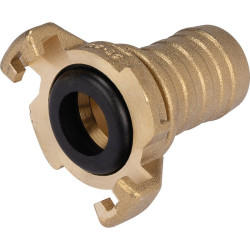 Raccord d'arrosage cannelé - Capvert - Laiton express - 1Pc - Diamètre intérieur du tuyau : 16 mm