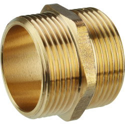 Mamelon égal mâle - Capvert - Laiton - 1Pc - Filetage mâle : 1" (26 x 34) - 1" (26 x 34)
