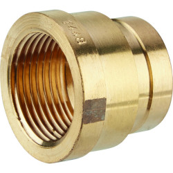 Manchon réduit femelle - Capvert - Laiton - 1Pc - Filetage femelle : 3/4" (20 x 27) - 1/2" (15 x 21)