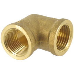 Coude égal femelle - Capvert - Laiton - 1Pc - Filetage femelle : 1" (26 x 34) - 1" (26 x 34)