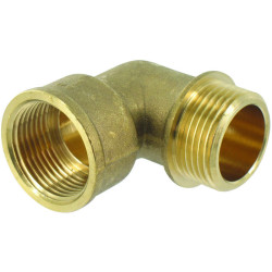 Coude Mâle / Femelle Cap Vert - Filetage 26 x 34 mm - Filetage mâle : 1" (26 x 34)