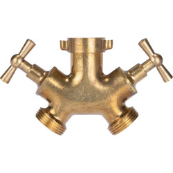 Répartiteur 2 voies Cap Vert - Filetage 20 x 27 mm - 1Pc