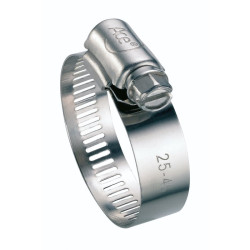 Collier de serrage à bande - W4 - Capvert - Inox - l. 13 mm - Vendu par 2 - 36mm - Couleur : Gris