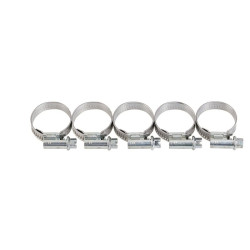 Collier à bande inox W4 Cap Vert - Diamètre 18 - 28 mm - Largeur 13 mm - Vendu par 5 - Couleur : Gris