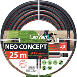 Tuyau d'arrosage - Néo Concept - Capvert - 19mm - 25m - Nombre de couches : 3 couches - 27Bar