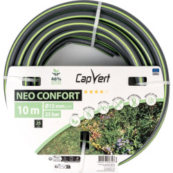 Tuyau d'arrosage - Néo Confort - Capvert - 15mm - 10m - Nombre de couches : 5 couches - 25Bar